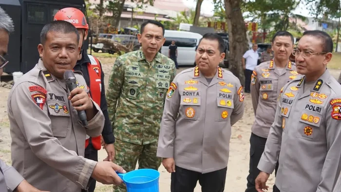 Serdik Sespimti Polri Teliti Efektivitas Serbuk Hartindo untuk Penanganan Karhutla di Kaltim