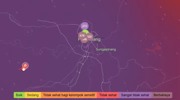 Kualitas Udara Palembang Berbahaya, Balikpapan Tidak Sehat Akibat Kabut Asap Karhutla