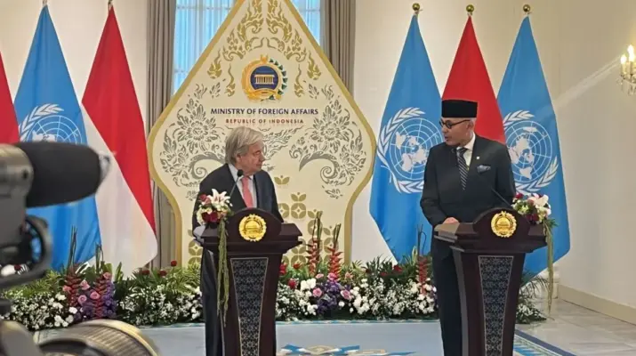Menlu RI Apresiasi Kepemimpinan Antonio Guterres dalam Menjaga Peran PBB di Tengah Krisis Global